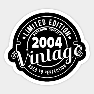 2004 VINTAGE - 17Th BIRTHDAY GIFT Sticker